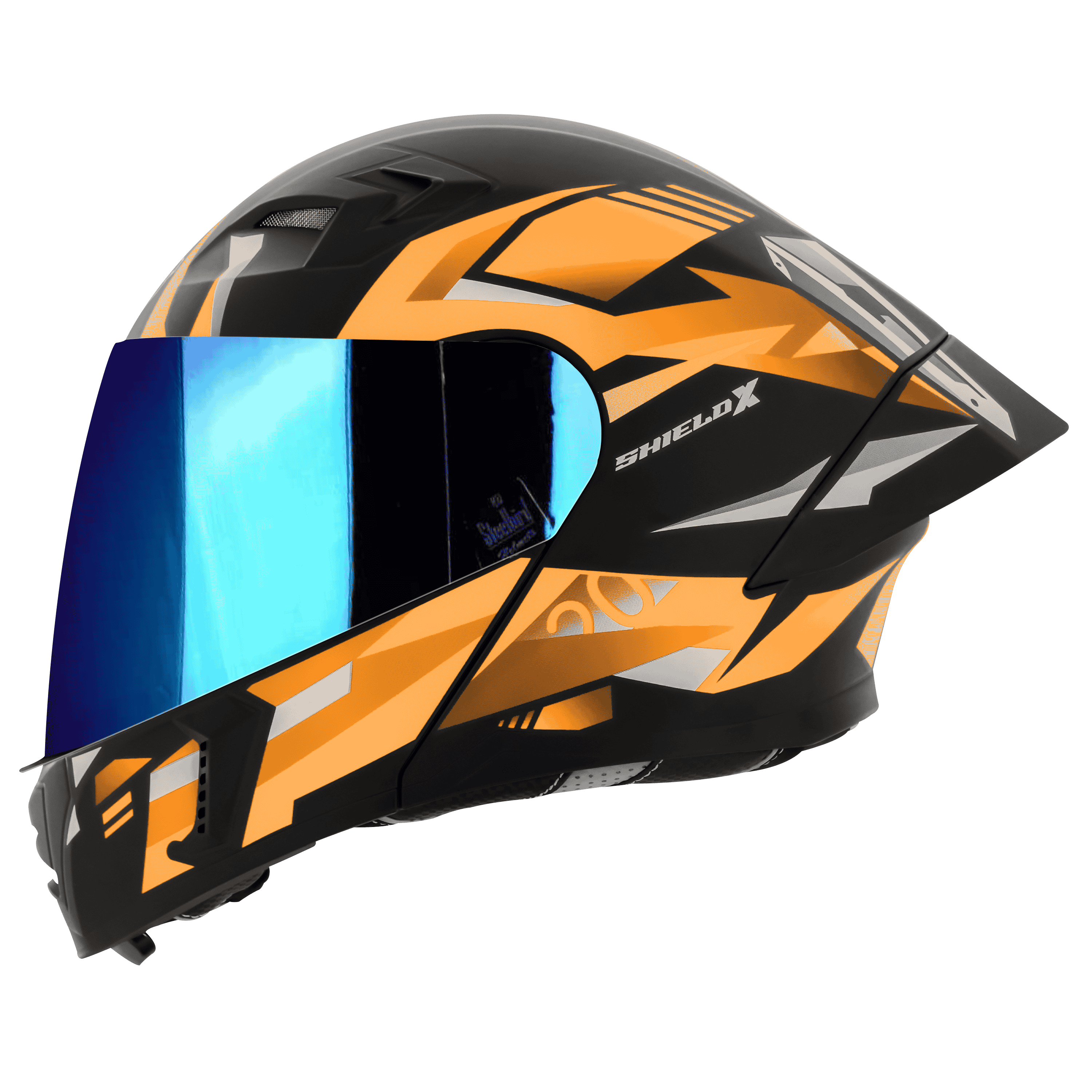 SBA-20 SHIELD X GLOSSY BLACK WITH ORANGE